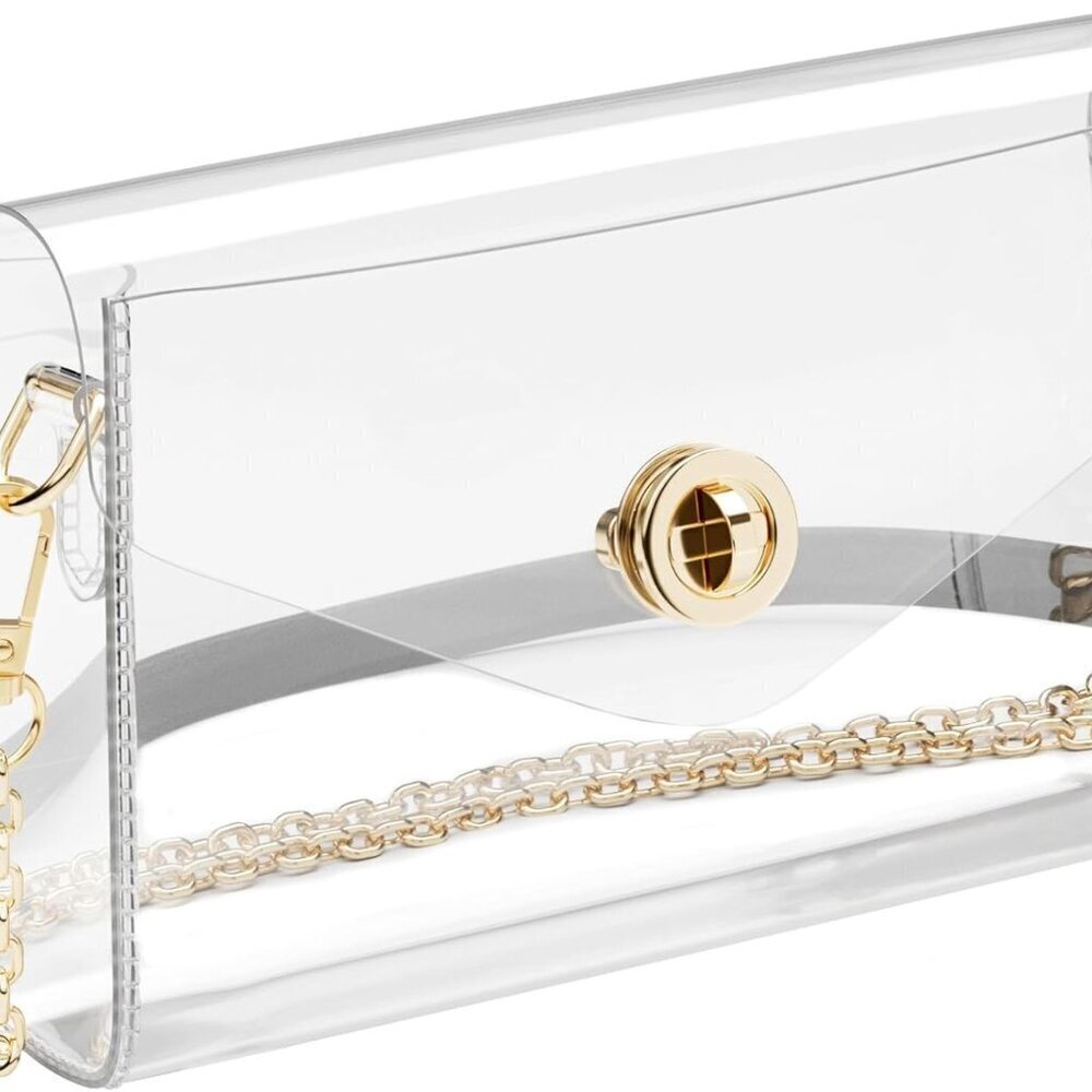 Clear Stadium Approved Purse Women Crossbody Bag Waterproof Stain-Resistant - Picture 8 of 8